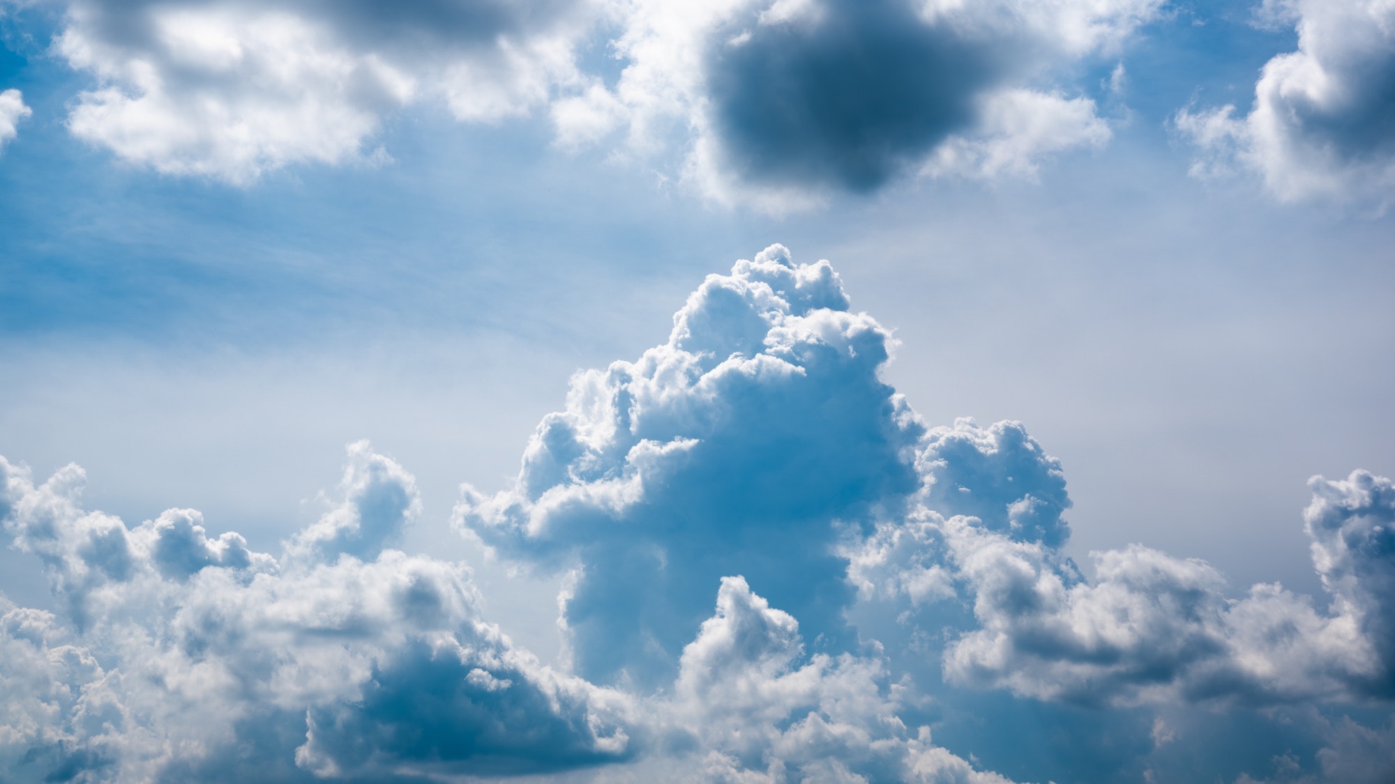 Cumulus cloud closeup